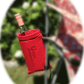 Wine bottle holder.  This Wine bottle holder attaches to your chair and safely secures your bottle of wine at camp.